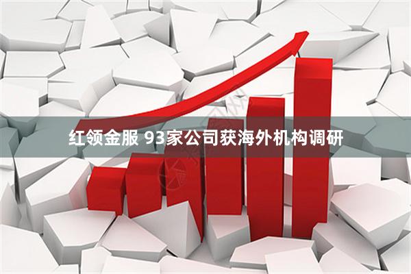 红领金服 93家公司获海外机构调研