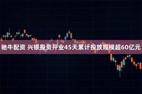 驰牛配资 兴银投资开业45天累计投放规模超60亿元